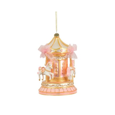 CAROSELLO VETRO ROSA H.16.5